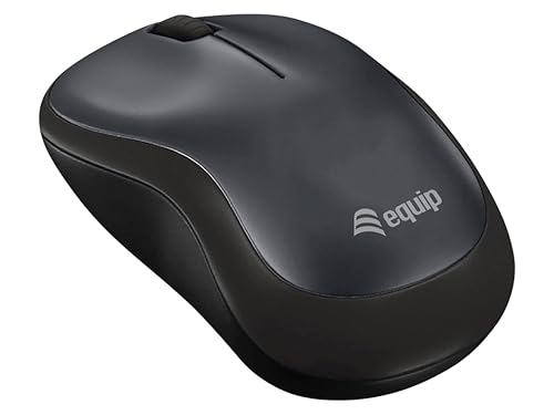 Equip 245111 Mini Souris Optique sans Fil Noir, Souris d'Ordinateur Petite