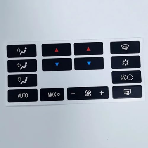 Kit autocollants climatisation BMW E39 1996-2002 pour boutons de commande usés - 2