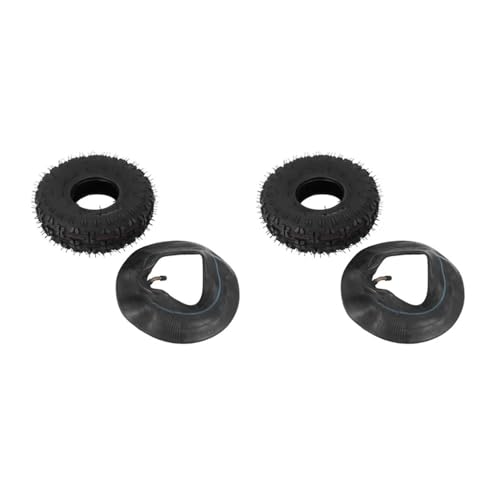 4.10-4 410-4 4.10/3.50-4 Camera d'aria + pneumatico adatti for motocoltivatori da giardino, spazzaneve, tosaerba, carrelli a mano, carriole, go-cart, parti for bambini