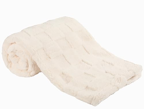 Image of Kleitung Sherpa Baby Blanket for Girls Toddlers Fleece Fluffy Fuzzy Blanket for Baby,Soft Warm Cozy Fleece Blanket,Receiving Blanket for Infant Newborn 30x40inch (Checkered-White, 30 * 40)
