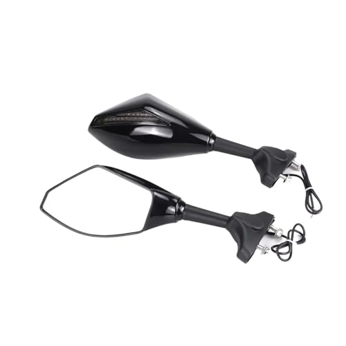 Espejos manillar moto YZF retrovisores con intermitentes LED negros para R1 R6 R3 R25 R15