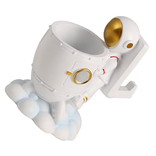 Idée cadeau originale : le porte-pinceaux de bureau astronaute au design spatial unique - 2