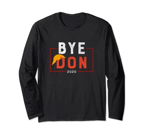 Divertente Anti-Trump Bye Don Joe Biden Presidente Maglia a Manica