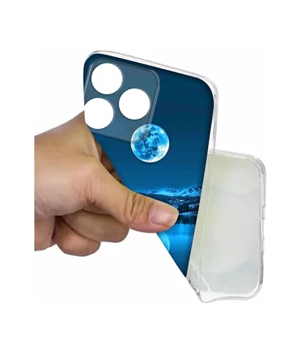Image of Casotec Awesome Moon Design Printed Silicon Soft TPU Back Case Cover for Realme C63 4G / Narzo N63 4G