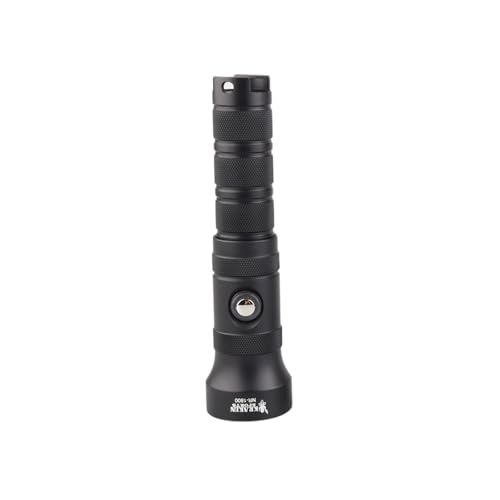 Kraken Sports NR-1800 Dive Light: 1800 Lumens, 330ft Depth Rating, Color Options & Intensity Control, Black
