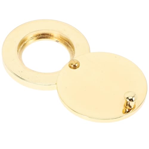 DOITOOL 2pcs 16mm Brass Privacy Door Viewer Cover Rotating Peephole Protection Plate Home Security Door Knob Filler Plate for Hotel and Residential Use miniatura 1