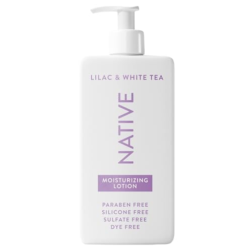 Native Body Lotion Contains Naturally Derived Plant-Based Moisturizers for Women and Men | Restores Dry Skin, Lilac & White Tea, 16.5 fl oz