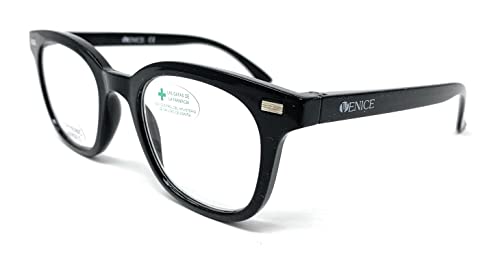 new modèle Lunettes de Lecture Anti lumière Bleue, Gaming, Anti Fatigue, Lunettes d'Ordinateur, pour Homme et Femme Lunettes de Vue Presbyte +0.00 à +3.50 Venice TOM (Noir, +1.50) Cover