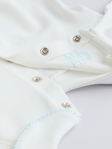 NEXT Baby Jungen 3-teiliges Baby-Set mit Jersey-Jacke, Bodysuit und Leggings Blue Bear 74-80