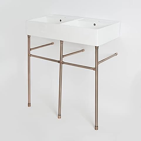 Milano Dalton Modern Double Bathroom Basin Sink Cover