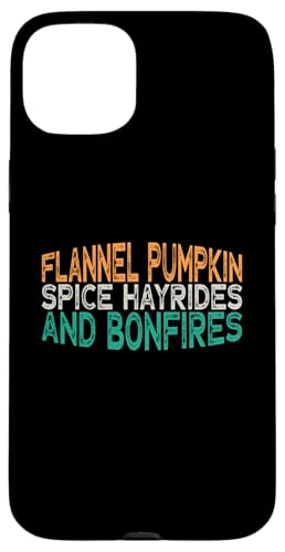 Flannel Pumpkin Spice Hayrides And Bonfires �X�}�z�P�[�X iPhone 15 Plus �p