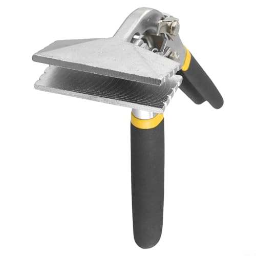 FUANA Costurera de mano de chapa, mandíbula recta Herramientas de doblador de chapa de metal Pinzas de costura de mano recta Pinzas plegables multifunción para aplanar metal, mango de cojín doble