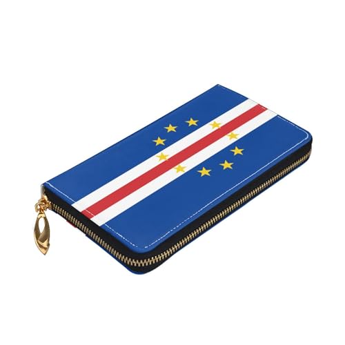 SEAEAGLE Flag of Cape Verde Womens Longer Wallet Card Holder Fashion Long Hand Bag