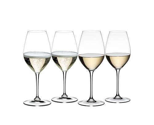 Riedel Wine Friendly Vino bianco Champagne 003 Set di 4 bicchieri da vino Champagne