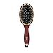 Goody Ceramic Hair Brush, Oval Cushion - Natural Boar and Nylon Bristle Mix to Enhance Shine & Smooth Hair, Fights Frizz and Static - Premium Wood Design is Pain-Free for All Hair Types