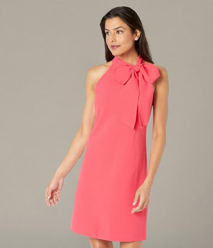 Image of Vince Camuto Women's Sleeveless Halter Tie Neck Shift Mini Dress
