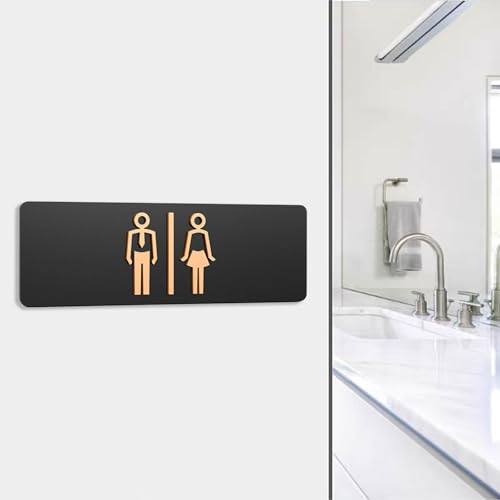 Letrero para baño acrílico diseñado para guiar clientes en el centro comercial 4