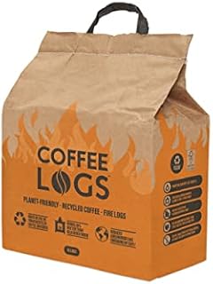bio-bean Coffee Logs - Eco-Friendly Fire Logs for Wood Burners and Multi-Fuel Stoves (16 logs), Brown,24cm x 14cm x 22cm