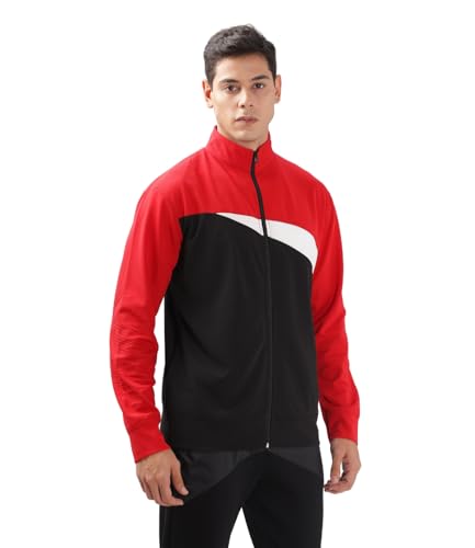 Image of Men's Active Sports Jacket - Lightweight, Windcheater, Winter Wear, Polyester, Regular Fit, Dri-Fit, Long Sleeves, Zipper Closure - Perfect for Gym, Running & Travel.