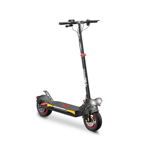Trottinette Électrique UrbanGlide ECROSS One Rouge – 800W, 25 km/h, Autonomie 50 km, Pneu Tout Terrain 10