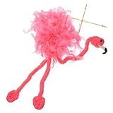 Uonlytech Interaktive Flamingo Marionette Puppe aus Plüsch Zugschnurpuppe für Erwachsene und Kinder Kreative Tiermarionette für Aufführungen Dekorative und Wiederverwendbare Puppenfigur