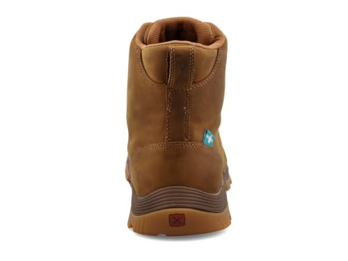Image of Twisted X Men's 6 inch Work Oblique Toe Boot, Moc Toe Nano Toe with CellSole
