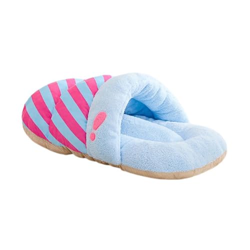 Lit douillet chien chat lavable : matelas moelleux en coton PP taille L pour couchage animaux chaud