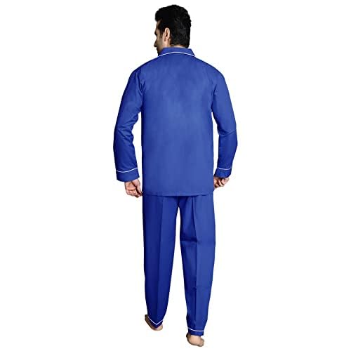 Image of Men's Cotton Solid Night Suit