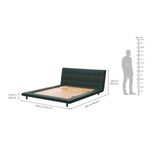 Image of Wakefit Somora Queen Size Non Storage Upholstered Bed