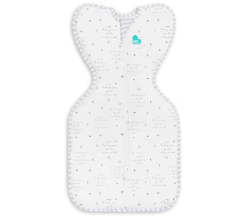 Image of Love To Dream Swaddle UP, Baby Sleep Sack, Twin Zipper for Easy Diaper Changes, Arms UP Position, Hip-Healthy, Lightweight & Breathable, Sleeping Bag, Moderates Temps 24-27C, 1-3M, You are My White
