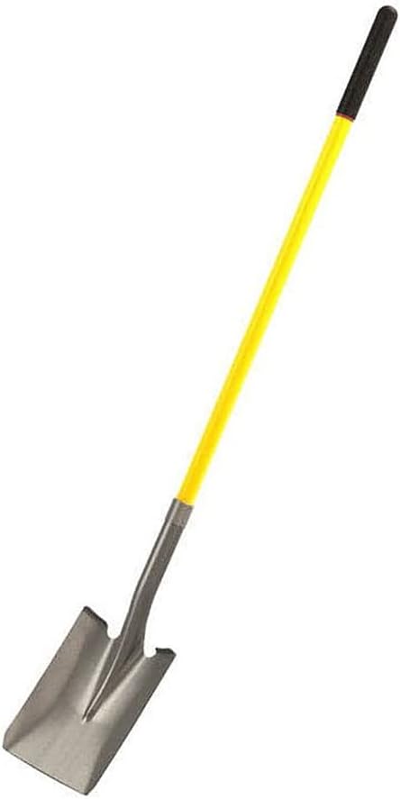 Bon Tool 28-145 Fiberglass Handle Closed Back Square Pt. Shovel, Yellow