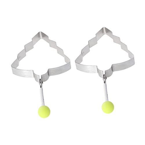 CIMAXIC Diy Pancake Maker Christmas Tree Shape Omelette Mold Stainless Steel Egg Shaper Pan Cake Molds for Quick Breakfast