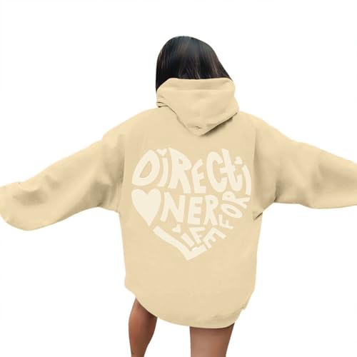 Sudadera con capucha Pink Palm Puff para mujer, sudaderas de gran tamaño para mujer, sudadera con capucha de manga larga con estampado de letras con cordón, ropa deportiva casual con bolsillos
