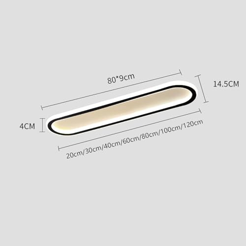 Plafonnier LED moderne et ultra mince de 60cm blanc avec une télécommande intuitive