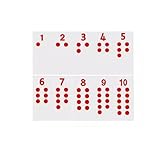 LLTCMYGS Montessori-Zahlen- und Chip-entsprechende Karten, 1-10-Zahlenkarte Lehrmittel