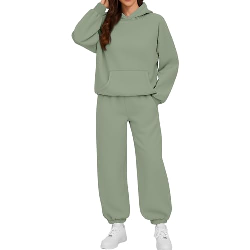 Jogginganzug Damen Hausanzug Zweiteiler Elegant Trainingsanzug Hoodie und Hose Fitness Kleidung Frauen Baumwolle Tracksuit Lounge Jogginghose 2 Teile Langarm Freizeitanzug Sport Set Mintgrün M Jogginganzug Damen Hausanzug Zweiteiler Elegant Trainingsanzug Hoodie und Hose Fitness Kleidung Frauen Baumwolle Tracksuit Lounge Jogginghose 2 Teile Langarm Freizeitanzug Sport Set Mintgrün M