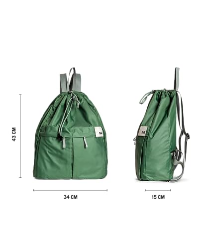 Image of DailyObjects Way Daypack Backpack for Men & Women | Stylish Shoulder Travel /Gym /Sports Bag For Boys, Girls | Adjustable String with Drawstring Closure | Zipper Large Pockets | Lightweight