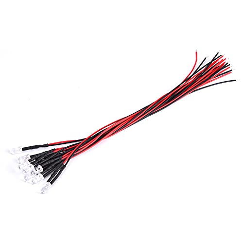 Diodos Emisores de Luz Azul de 5 Mm de 12V de 12V, Ideal para Decoraciones para el Hogar de Bricolaje, Decoraciones de Automóviles y Publicidad de Cajas de Luz (10 Piezas/Paquete)