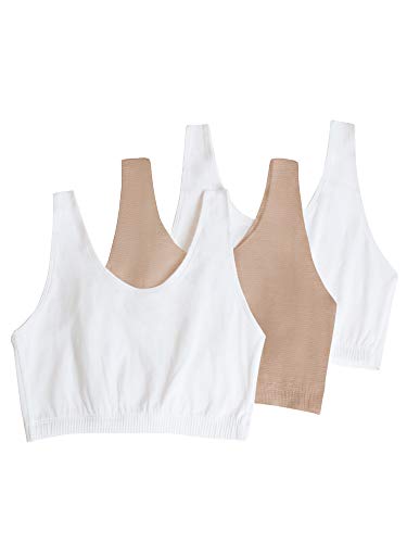 Image of Fruit of the Loom Women's Built-Up Sports Bra, (Pack of 3)