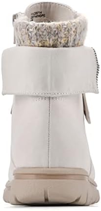 CLIFFS BY WHITE MOUNTAIN Women's Shoes Hope City Hiker Boot, Winter White/Fabric/Sweater, 11 W | Image 3