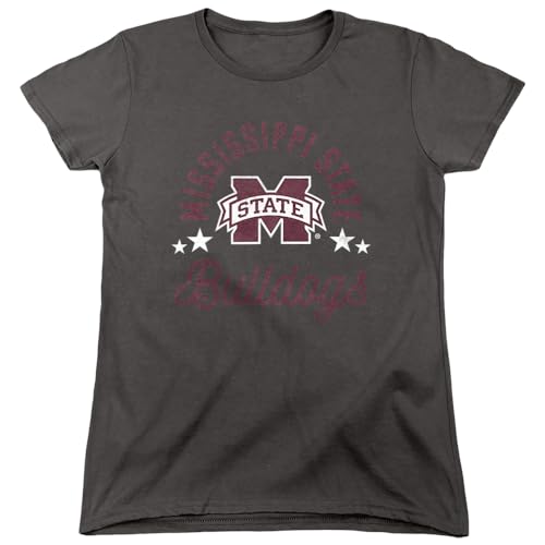 Mississippi State Bulldogs Official Bulldogs Women's T Shirt,Charcoal, Large