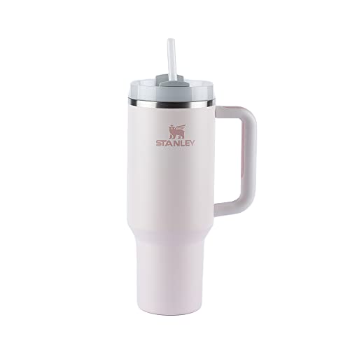 Stanley - Copo Quencher H2.0 FlowState 887ml - Copo de aço inoxidável com tampa, isolamento a vácuo, para água, chá gelado, café, smoothies e muito mais, Rose Quartz