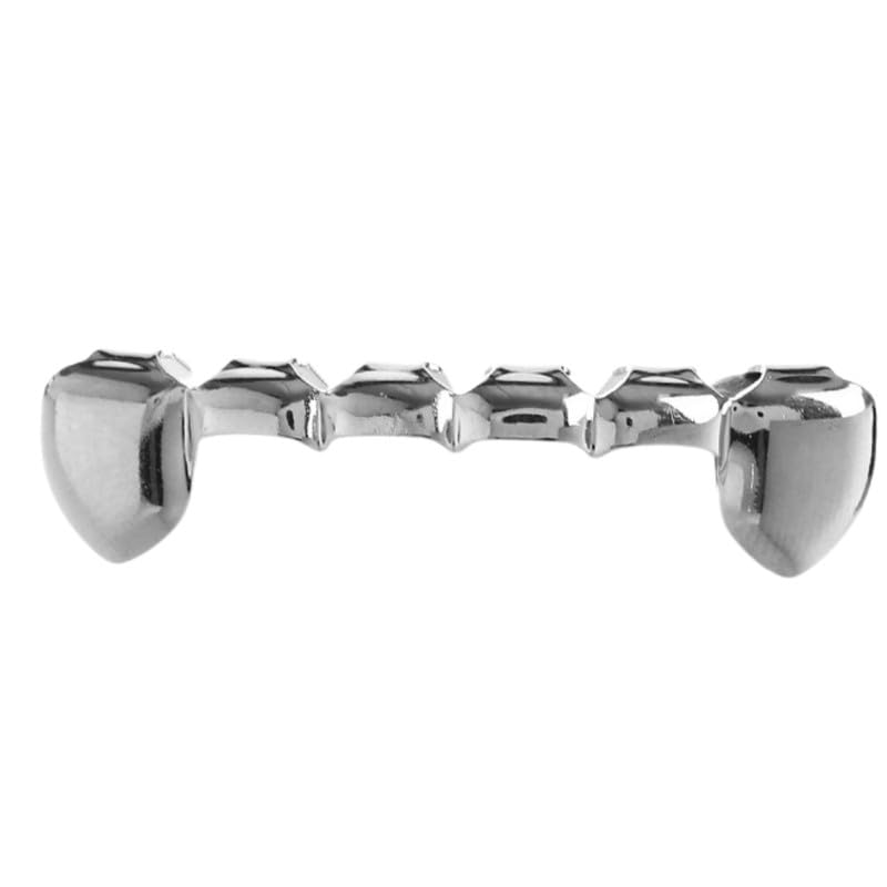 MIPPO® Clown Fang Teeth Braces Grills Silver Plated With Copper Base Decorative Accessory For Men And Women-image-32