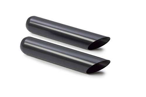 Tailpipe-Only Mandrel-Bent Dual Truck Exhaust Kit with Black Tips - Thumbnail 2