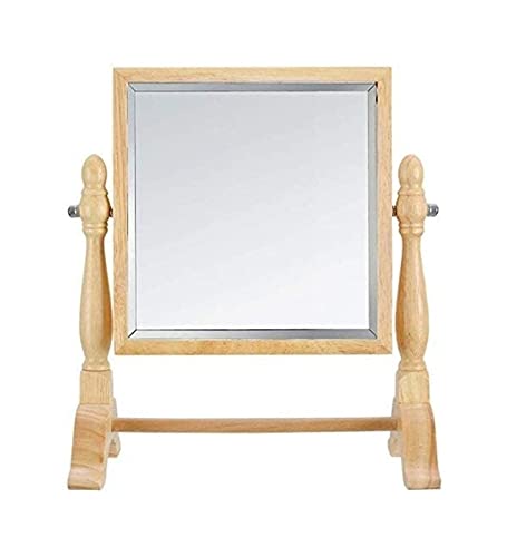 CLLBANT Beech Base Mirror European Fashion Creative Double-Sided Desktop Makeup Mirror Makeup Mirror Beauty Mirror