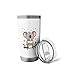 Koala’s Delight Cute Bubble Tea Animal Design Stainless Steel Insulated Tumbler
