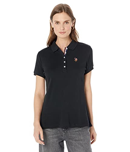 U.S. Polo Assn. Women's Solid Small Pony Interlock Polo Shirt