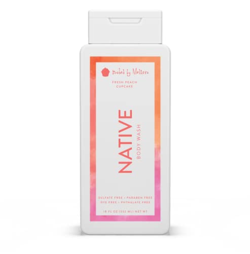 Native Fresh Peach Cupcake Body Wash - 18oz, Pack of 2…