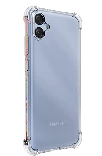 Kit Capa Capinha Para Samsung Galaxy A04E Tela 6.5" Case Air Anti Impacto Transparente + Película De Vidro Temperado 3d Full Cover (Transparente + Vidro 3d)