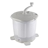 Manivela Portátil Lavadora Manual Lavadora Simple 1200rpm Velocidad Dormitorio Apartamento Camping Nórdico Gris